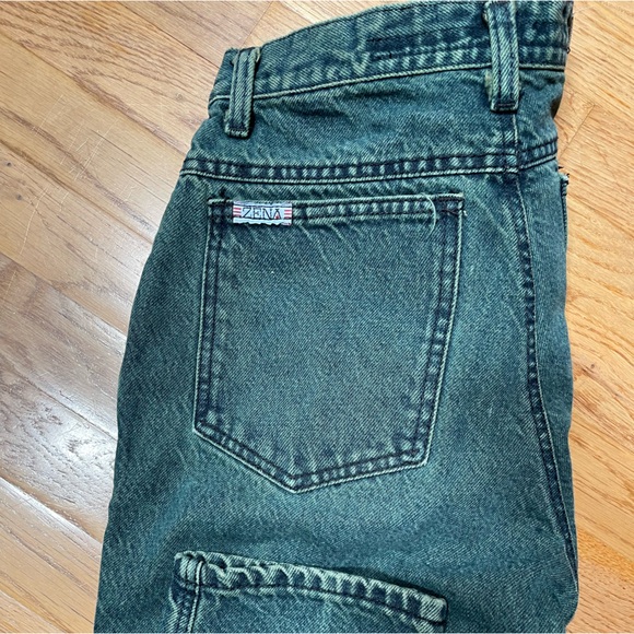 Vintage green ZENA high waisted jeans - Picture 6 of 7